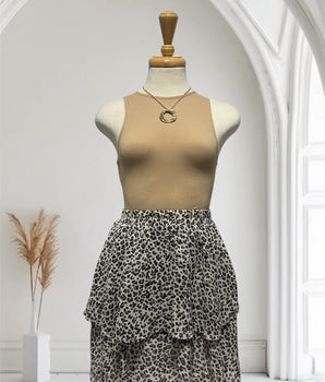 Daniela Leopard Skirt