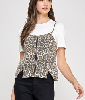 Aura Leopard Top