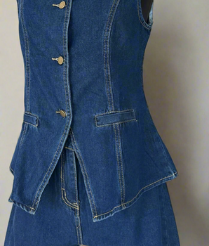 Denim short Set