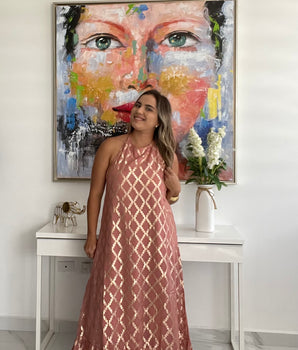 Boho Halter Maxi Dress