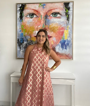 Boho Halter Maxi Dress