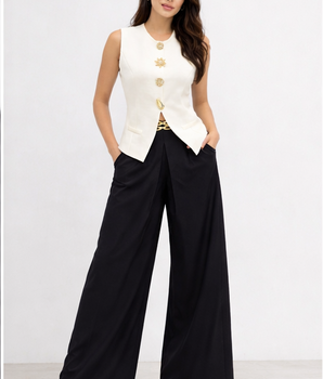 Adri Beige Statement Vest