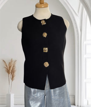 Statement Black Vest