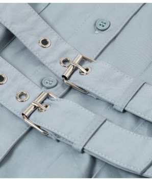 Light Blue Belted Blouse