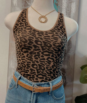 Basic Leopard Top